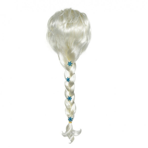 Kids Ice Princess Dress Costume Girls Fairy Tale Ball Gown Wig Book Week Party
