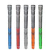 Blue golf club grip with anti-slip cord texture for regripping irons