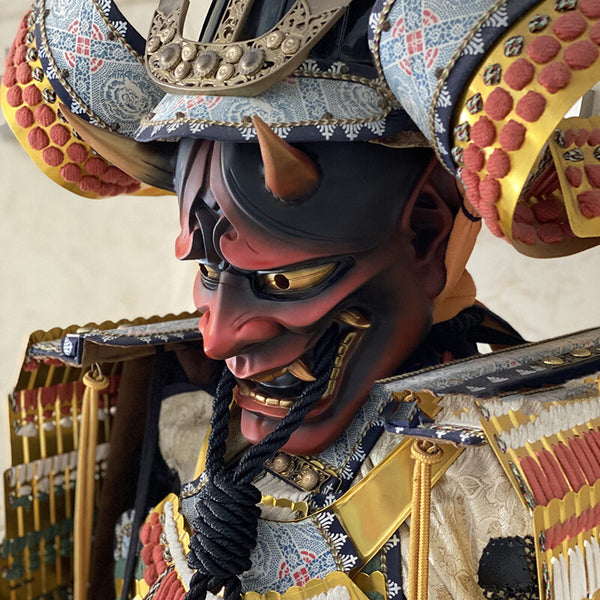 Japanese Prajna Devil Mask Noh Kabuki Demon Oni Samurai-Masks Halloween Cosplay