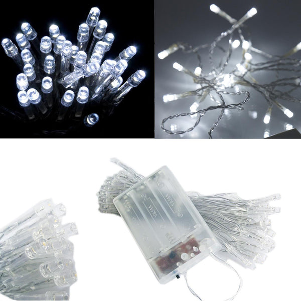 4M 40LED Battery Operated String Fairy Lights 5 Colours Party Wedding Christmas