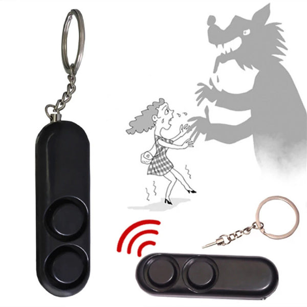 120db Personal Alarm Safety Keychain Panic Security Emergency Torch Keyring AU