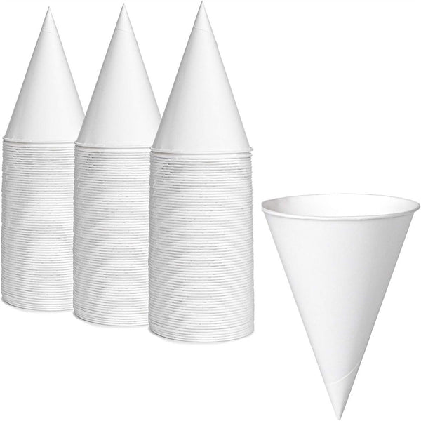 Cone Cups Snow Cone Cups Coated Leakproof Cone Cups for Slush Shave