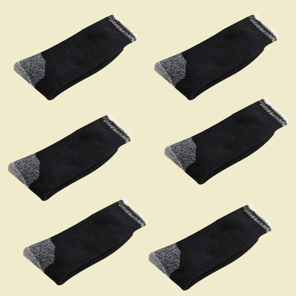 6 Pairs Thermal Winter Socks Warm Cushioned Work Hiking Socks for Men Women