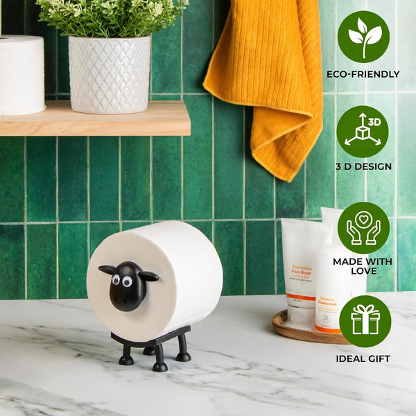 Sheep Toilet Roll Holder Stackable Home Bathroom Vanity Night Stand Rack