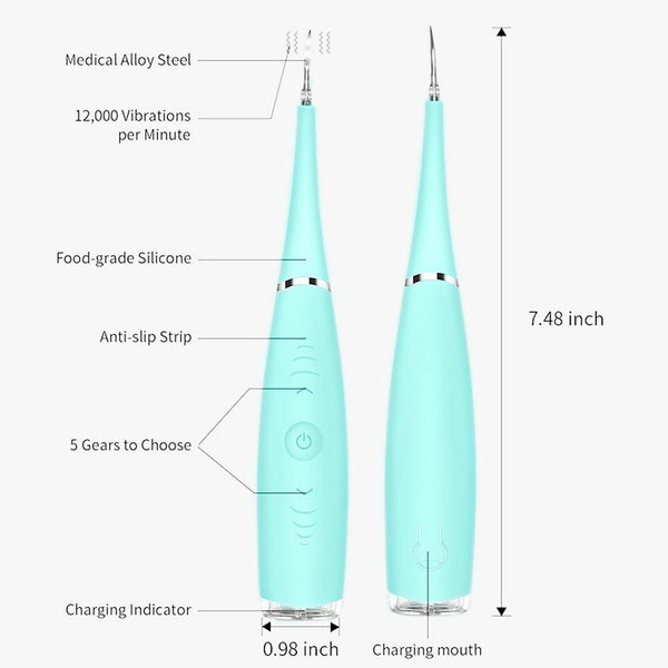 Electric Dental Scale Tartar Calculus Plaque Remover Tooth Stains Cleaning Tool