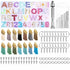 172X Jewelry Pendant Epoxy Resin Mould Alphabet Silicone Mold English Letter Set