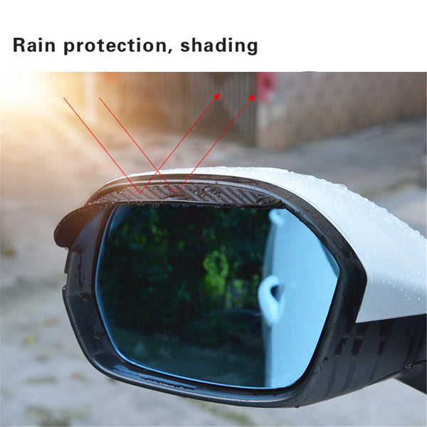 2X Car Rearview Mirror Rain Eyebrow Protector Rain Shield Sun Visor AccessorieAU