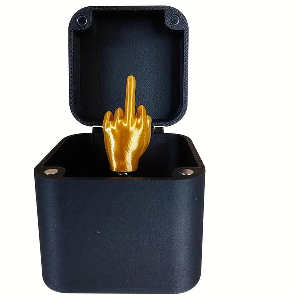 2x Middle Finger in a Box - Hilarious Prank Gifts for Christmas! Perfect Prank G