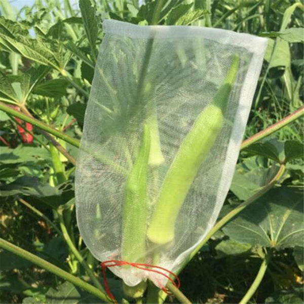 10/50PC Fruit Net Bags Agriculture Garden Vegetable Protection Mesh Insect Proof