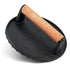 Cast Iron Burger Press with Wooden Handle | BBQ Grill Meat Smasher Patty Maker