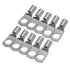 100pcs Tinned Copper Cable Lugs 16mm | Battery Terminal Connectors 8mm Hole