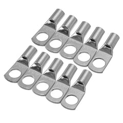 100pcs Tinned Copper Cable Lugs 16mm | Battery Terminal Connectors 8mm Hole