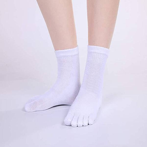 2/4/10 Pairs Men Soft Sport Running Five Finger Toe Socks Elastic Short Socks AU