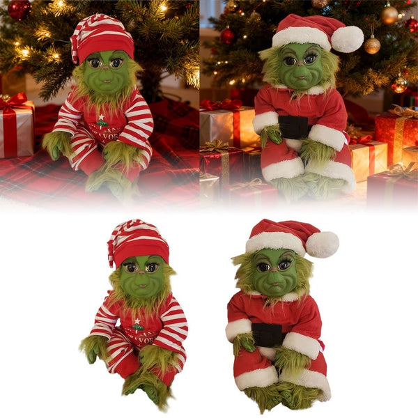 2026 Christmas Grinch Doll Baby Stuffed Plush Toy Xmas Kids Gift Home Decor AU