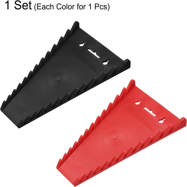 2X Wrench Organizer Magnetic Storage Rack Plastic Spanner Tools Holders 12 Slots