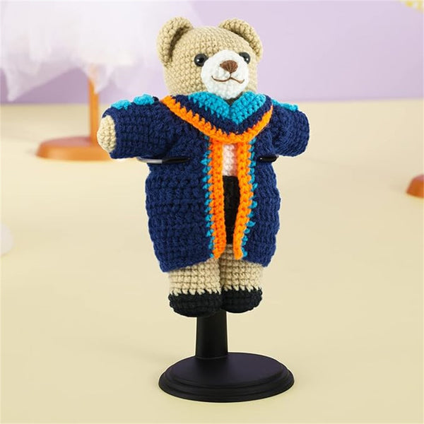 6 Pack Adjustable Doll Display Stands – Black Waist Support Holders for Dolls and Action Figures