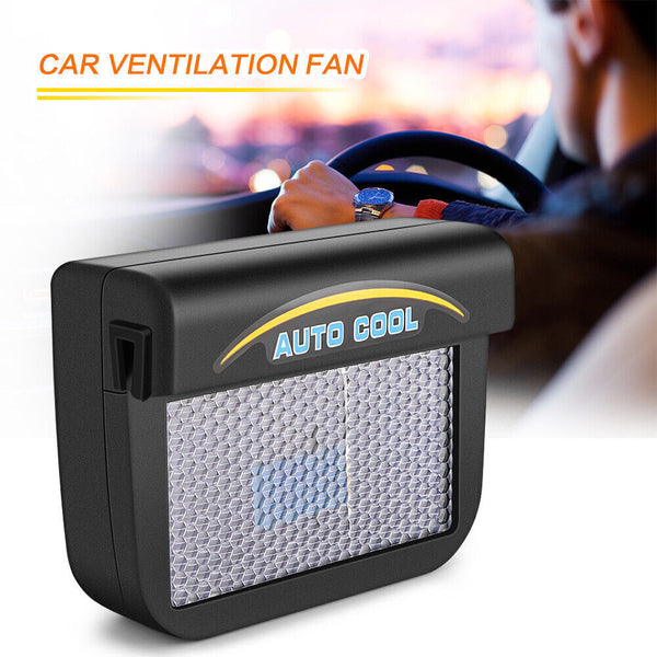 Solar Power Car Window Fan Auto Ventilator Air Vent Vehicle Exhaust Ventilation