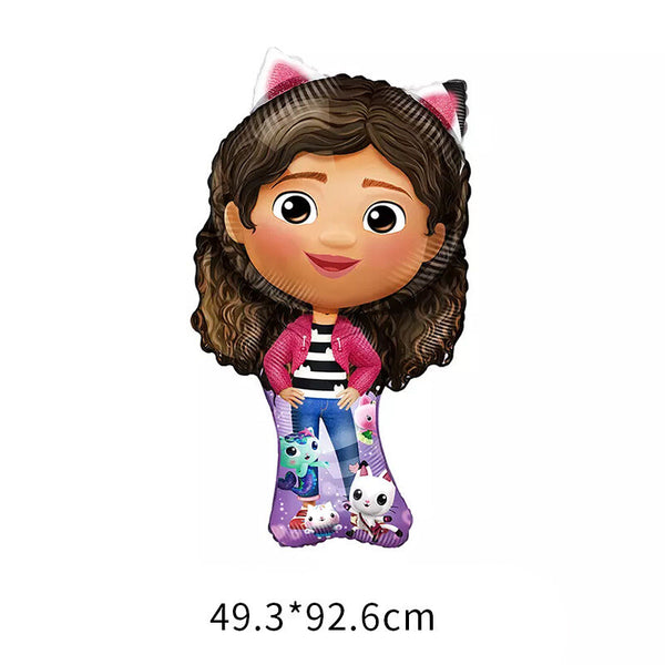 Gabby's Party Tableware Party Supplies Girls Birthday Banner Topper Balloon