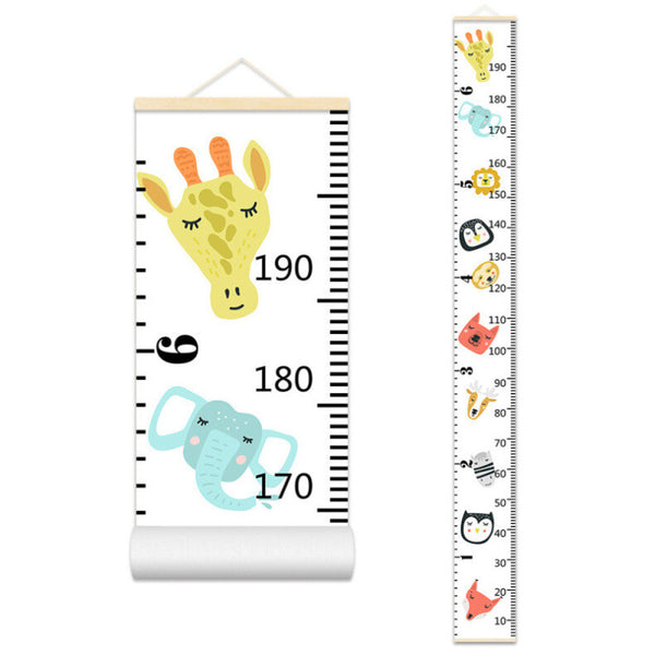 Kids Height Chart Wall Sticker Growth Measurement Ruler Nursery Wall Decal