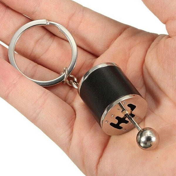 Gear Keychain Fob Key Chain Shifter Ring Box Metal Ornament Mini Small Model