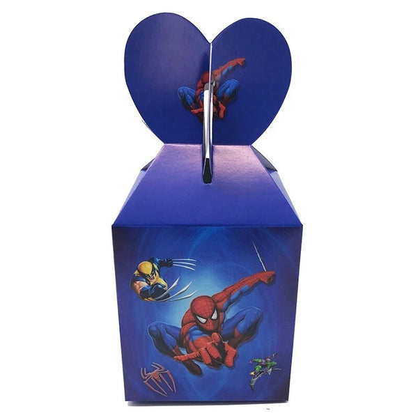 Spiderman Birthday Party Paper Lolly Loot Bag Box Balloons Stickers Party Favour