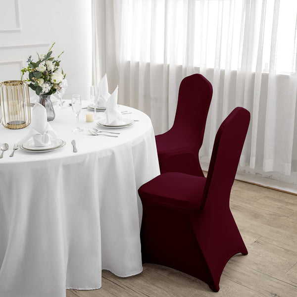 6PCS Chair Cover Full Seat Covers Spandex Elastic Stretch Banquet Party Wedding