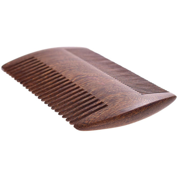 UP TO 4X Men Handcrafted Sandalwood Anti-Static Wooden Beard Mustache Hair Comb