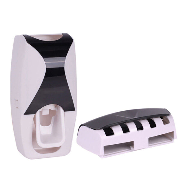 5 Toothbrush Holder Automatic Toothpaste Dispenser Set SqueezerStand Hnadfree