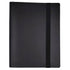 Black 9 pocket trading card binder on a white background