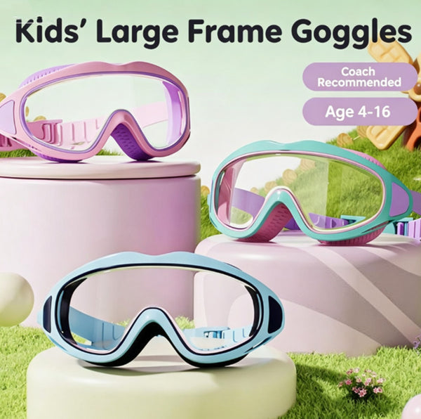 Kids anti fog swimming goggles