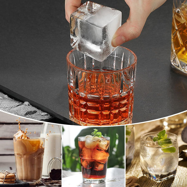15 Grid Large Ice Cube Tray Silicone Mold | Big Square Ice Maker for Whiskey