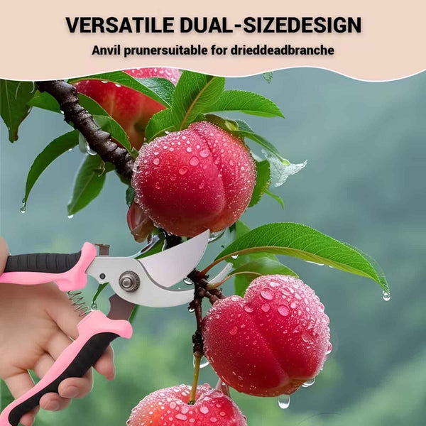 3pcs Stainless Steel Pruning Shears | Heavy-Duty Garden Scissors Set Ergonomic