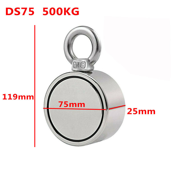 Neodymium Salvage Hook Magnet Fishing Hunting Detector Treasure