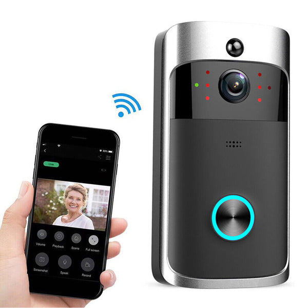 Wireless Doorbell WiFi Phone Security Camera Ring Video Door Bell Smart Intercom