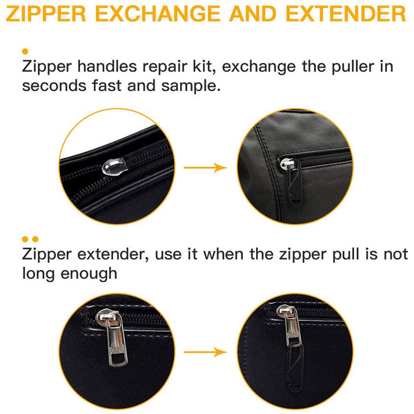8pcs/Set Zipper Puller Universal Detachable Repair Kit For Coat Bag General AU