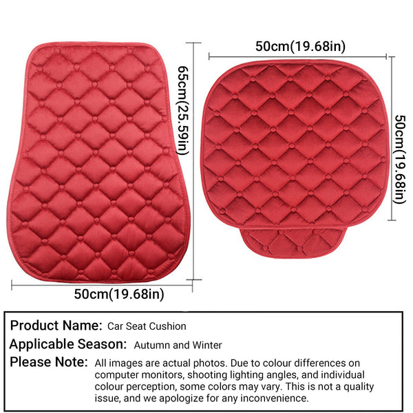 Winter Plush Car Seat Cushion Soft Warm Front Seat Cover Universal Fit