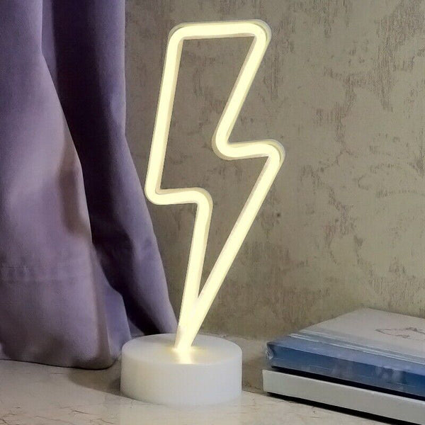 LED Rainbow Neon Sign Lights Lamp Kids Bedroom Bedside Night Warm Light  Decor