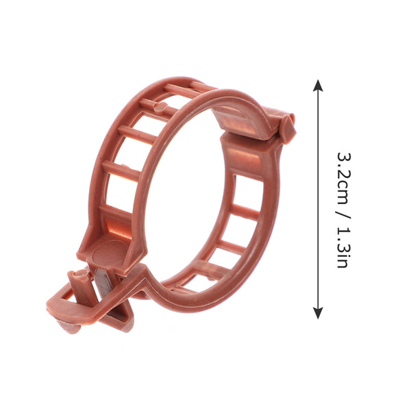 100pcs Tomato Plant Support Clips 3.2cm | Garden Trellis Clips for Vine Plants