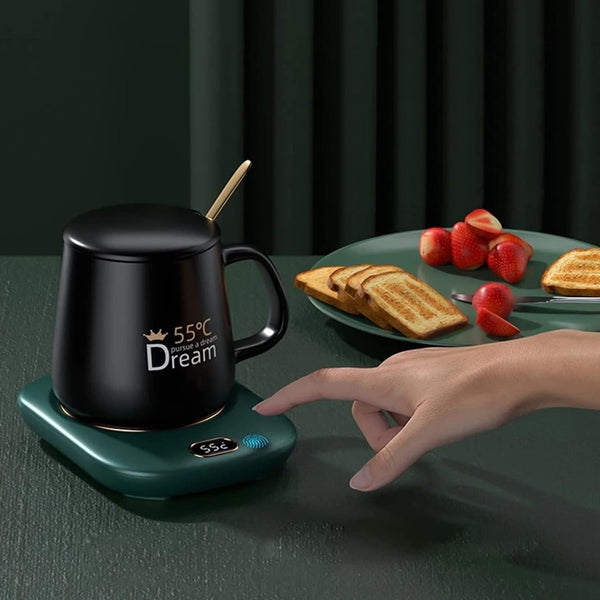 USB Heated Cup Warmer 3 Temperature Coffee Mug Warmer Pad for Desk Office