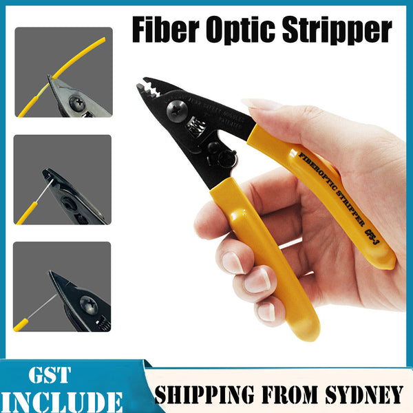 Fiber Optic Stripper 3 Holes CFS-3 Double-nose Coating Cable Pliers Upgraded AU