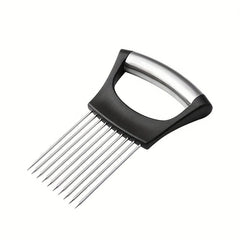 3PCS Food Slicing Assistant Onion Holder Vegetable Meat Cutter Guide Tool