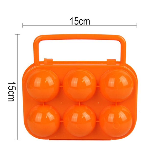 6 Eggs Container Portable Carrier  Storage Box Holder   Egg Tray Camping
