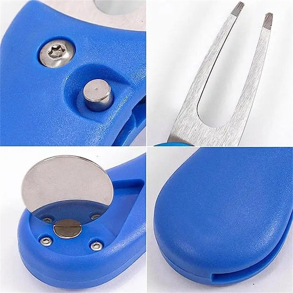 2PCS Golf Ball Marker Repairer Pitch Pitch mark Divot Repair Blade Golf Divot AU