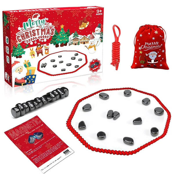 Christmas Magnetic Chess Game Battle Magnetic Chess Game Stones Set for Travel
