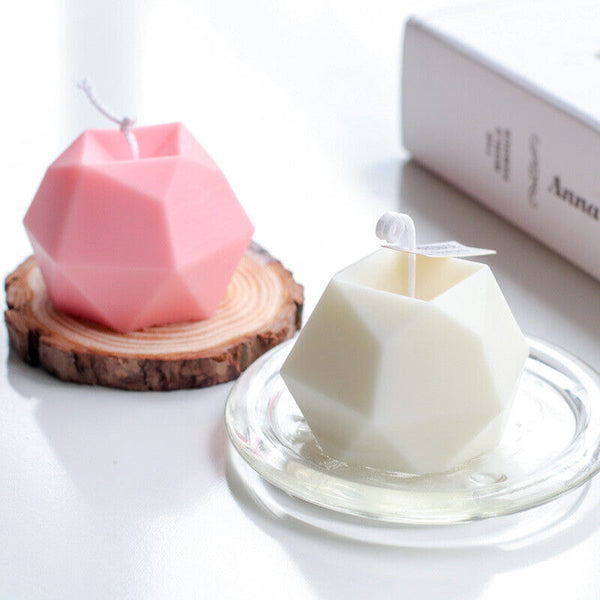 8 Holes Polygonal Cube Candle Mould Silicone Wax Cake Dessert Plaster Mold DIY