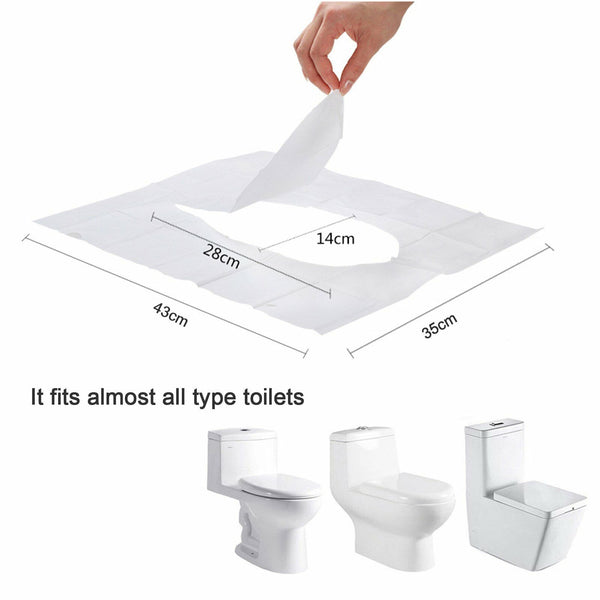 Toilet Seat Cover Paper Portable Biodegradable Disposable Sanitary Flush