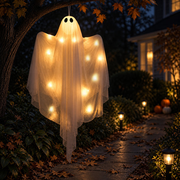 Hanging ghost unlit daytime view