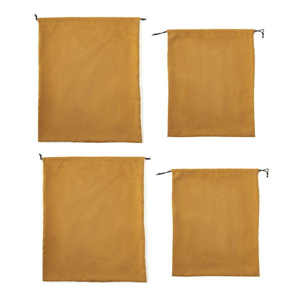 4PCS Dust Bags Suede Dust Bag Set Drawstring Storage Bags for Handbag Protection