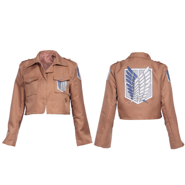 Deluxe Attack on Titan Costume Set Jacket Cape Belt Shingeki No Kyojin Cosplay