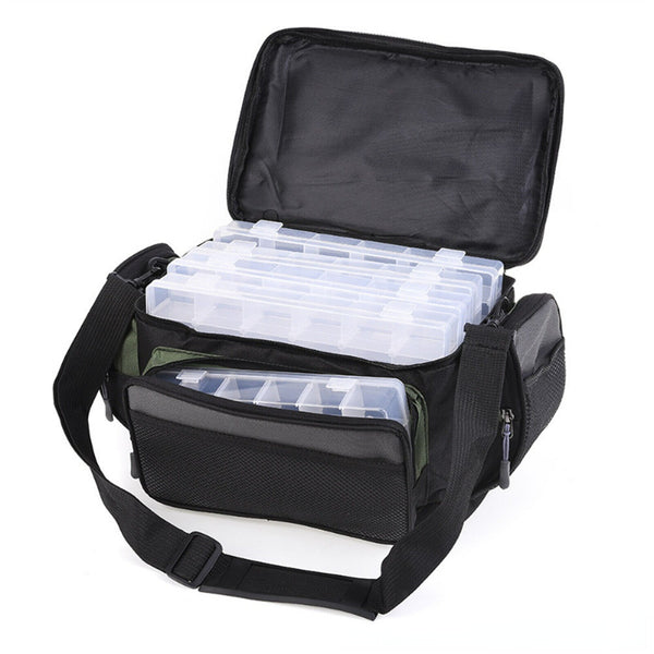 2x Lure Fishing Bag Handbag Shoulder Waist Backpack Reel Gear Tackle Storage Bag